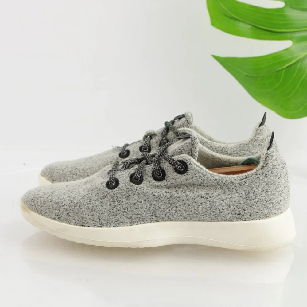 Allbirds Womens WR Wool Runner Shoes Size 9 Gray Merino Sneakers Trainer Low